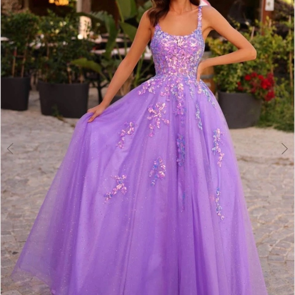 Elegant Purple Evening Gown